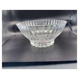 Cut Crystal Footed Fan-Shaped Serving Bowl