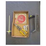 Diablo 5 1/2 saw blade, tin snips, hand planer