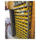 Quantum rack with bolt bins and contents 72” (T) x 36” (W) x 12 (D)
