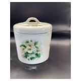 James Kent Old Foley England Floral Lidded Biscuit Jar / Canister