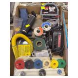 Assorted Shop Tools & Supplies – Laser Level, Test Equipment, Solder, Hose & Accessories