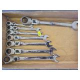 Craftsman include 5/16', 3/8', 7/16', 1/2', 9/16', 5/8' 11/16, 3/4.