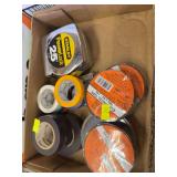 Assorted Electrical Tape & Stanley 25’ Tape Measure