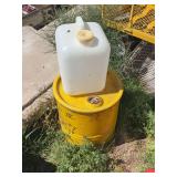Plastic Water / Utility Container with Yellow Drum