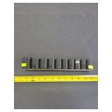 Snap-on 3/4' Drive 10-Piece 12-Point Impact Socket Set on Rail – 7/16'-15/16'