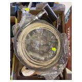 Flat with miscellaneous hardware, gauges and hoses