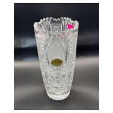 Bohemia Hand Cut Lead Crystal Vase – Czechoslovakia
