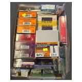 Misc sized boxes of screws and bolts.