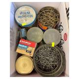 Box with mixed nails