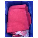 Tote with blankets