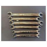 Snap-on 6-Piece SAE Flare Nut Line Wrench Set – 3/8” to 13/16”