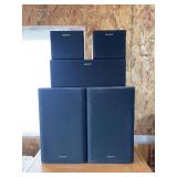 Technics Component Stereo System with Turntable, CD Player, Dual Cassette Deck & Sony Speakers