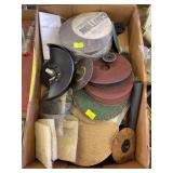 Flat with mixed sandpaper wheels