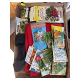 Flat with gardening seeds