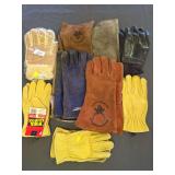 9 pairs of gloves some sealed.