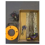 Misc sized drill bits snake and other.