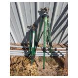 Set of orbit brass impact sprinklers- green
