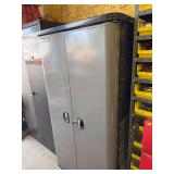 Craftsman shop cabinet with CONTENTs shop chemicals  66” (T) x 34” (W)x 20” (D)