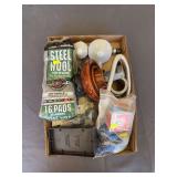 Assorted Plumbing, Electrical & Household Repair Parts with Steel Wool