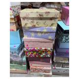 Large Lot of Decorative Storage & Photo Boxes – Assorted Sizes and Patterns