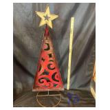 38” Red Holiday Tree  - Mexico Art