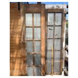 2- 24 inch wide 10 pain glass doors