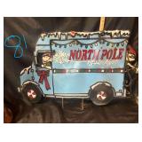 Holiday North Pole metal Yard Art