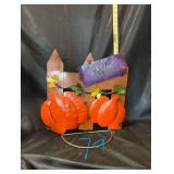 18” Pumpkin Metal Yard Art - Mexico
