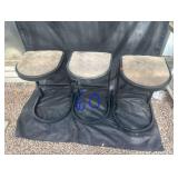 24” modern stools - Set of 3
