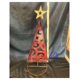 33”  Red Holiday Tree  - Mexico Art