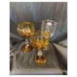 Hand Blown Glasses - set of 3