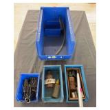Assorted Gunsmithing Supplies, Lubricants, Cleaning Tools & Storage Bins