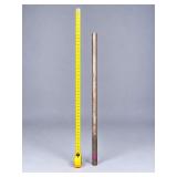 Assorted Metal Gun Barrel Blanks Tubes approximately 36”