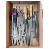 Assorted sizes of metal files