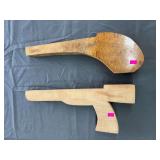 2 Unfinished Hardwood Gun Stock Blank