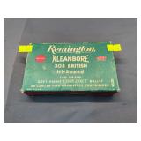 1 Box Remington Kleanbore .303 British 180 Grain Soft Point – 3 Rounds