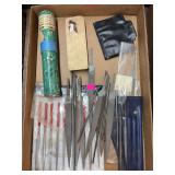 Assorted sizes of metal files