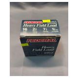 1 Box Federal Heavy Field Load 16 Gauge 2-3/4” #7-1/2 Shot – 25 Rounds