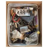 Box of mixed hardware and parts