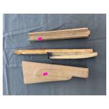 3 Unfinished Hardwood Gun Stock Blank