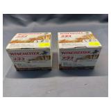 2 Boxes Winchester .22 LR – 333 Rounds Each, 36 Grain Copper-Plated Hollow Point