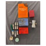 Lyman Reloading & Cast Bullet Guide with Lee Carbide Factory Crimp Die & Assorted Reloading Dies/Accessories