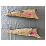 2 Unfinished Hardwood Gun Stock Blank