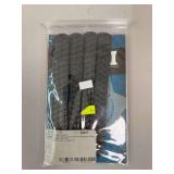 Bianchi Model 7906 Basketweave Belt Keepers – 4-Pack – Black Hidden Snap