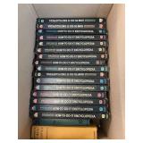 Box of how to books, and aviation books