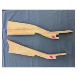 2 Unfinished Hardwood Gun Stock Blank