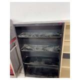 Black Metal Adjustable Shelving Unit / Bookcase