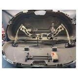 Diamond Outlaw Compound Bow with Plano Hard Case, Trophy Ridge Sight & Quiver