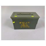 U.S. Military .50 Cal M2 Ammo Can – M33 Ball / M17 Tracer Markings – Empty