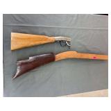Vintage Black Powder Rifle Stock & Trigger Assembly Parts